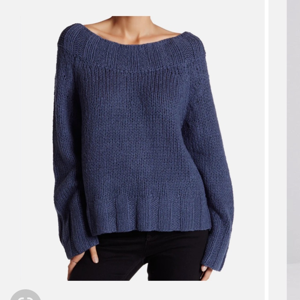 Free People beachy Off-Shoulder Sweater